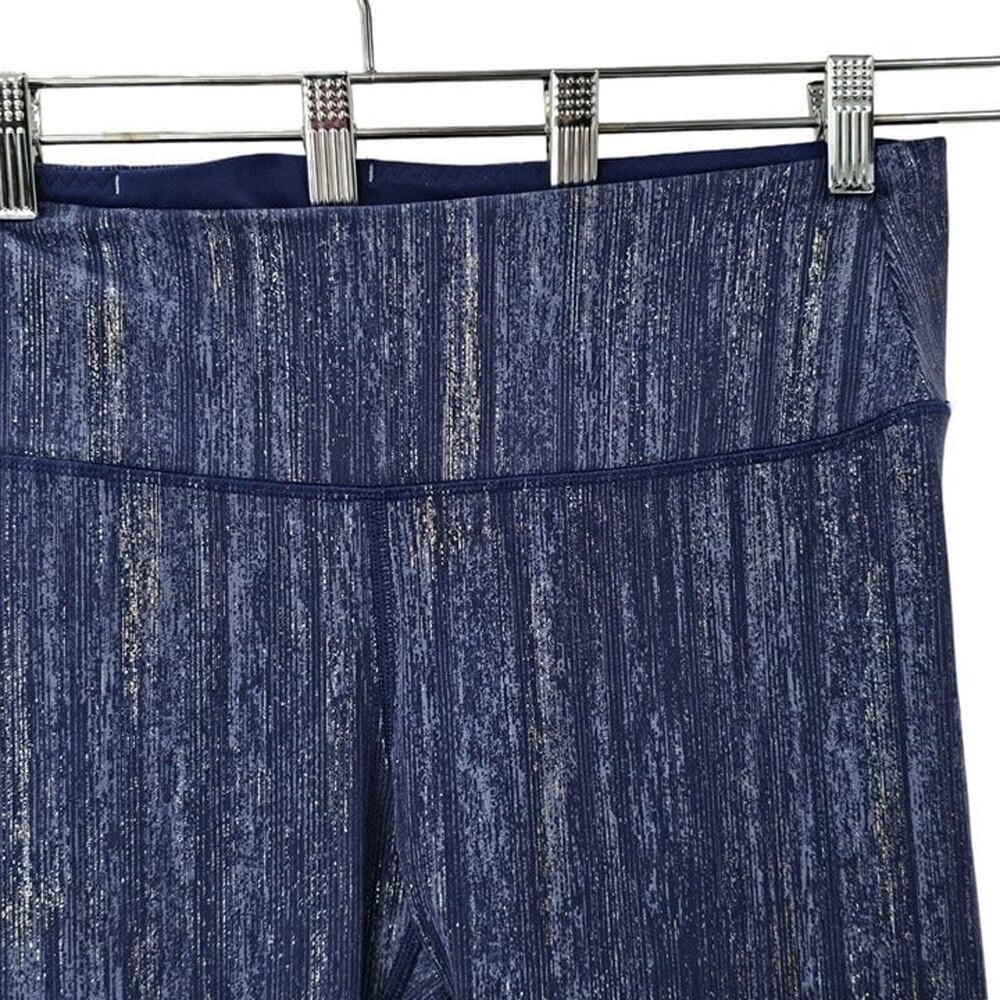 Victoria's Secret Sport Leggings Blue Gold Space Dye - Picture 6 of 10
